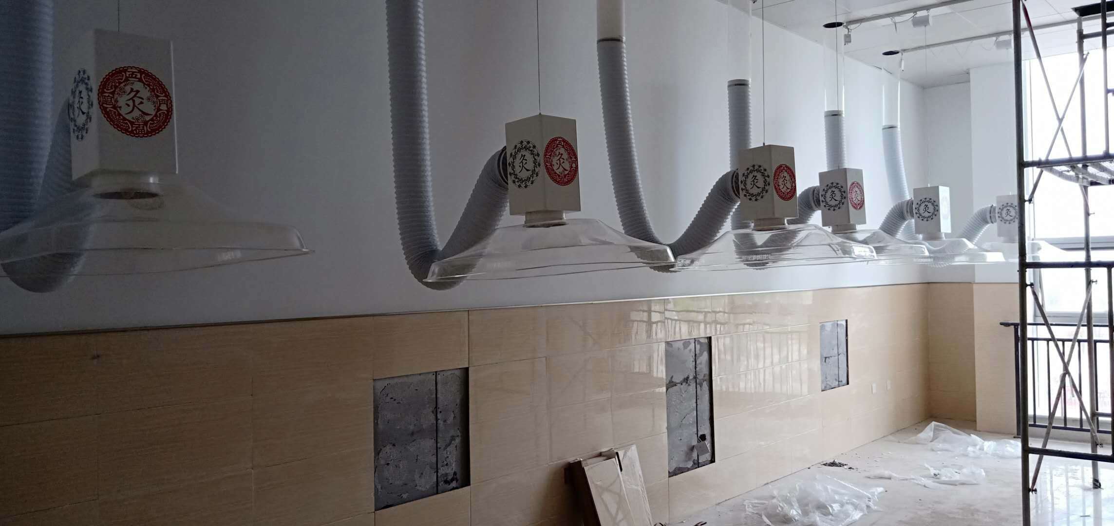 重慶中醫館（華仔）艾灸排煙系統安裝