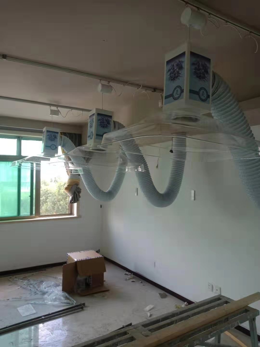 溫州市（華仔）專業艾灸排煙系統安裝完工