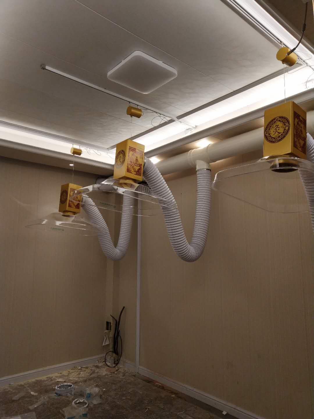 義烏（華仔）艾灸排煙系統安裝完工