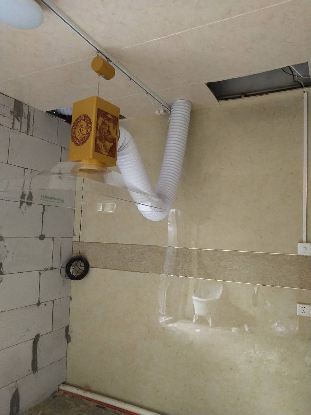 義烏（華仔）艾灸排煙系統安裝