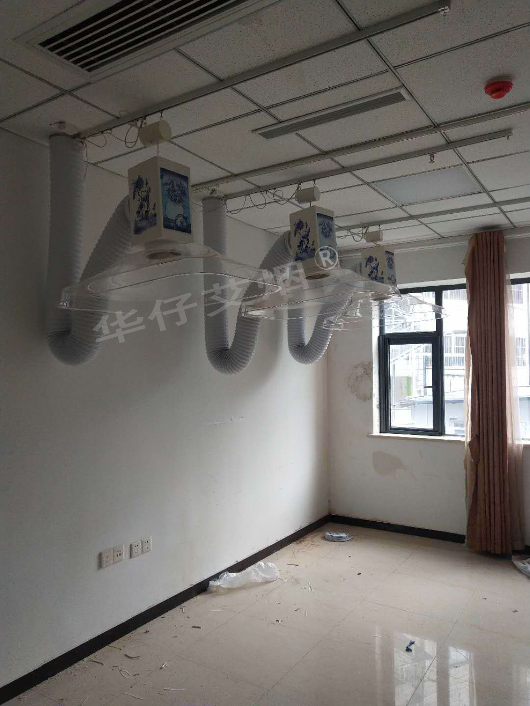 合肥中醫院（華仔）艾灸排煙系統安裝