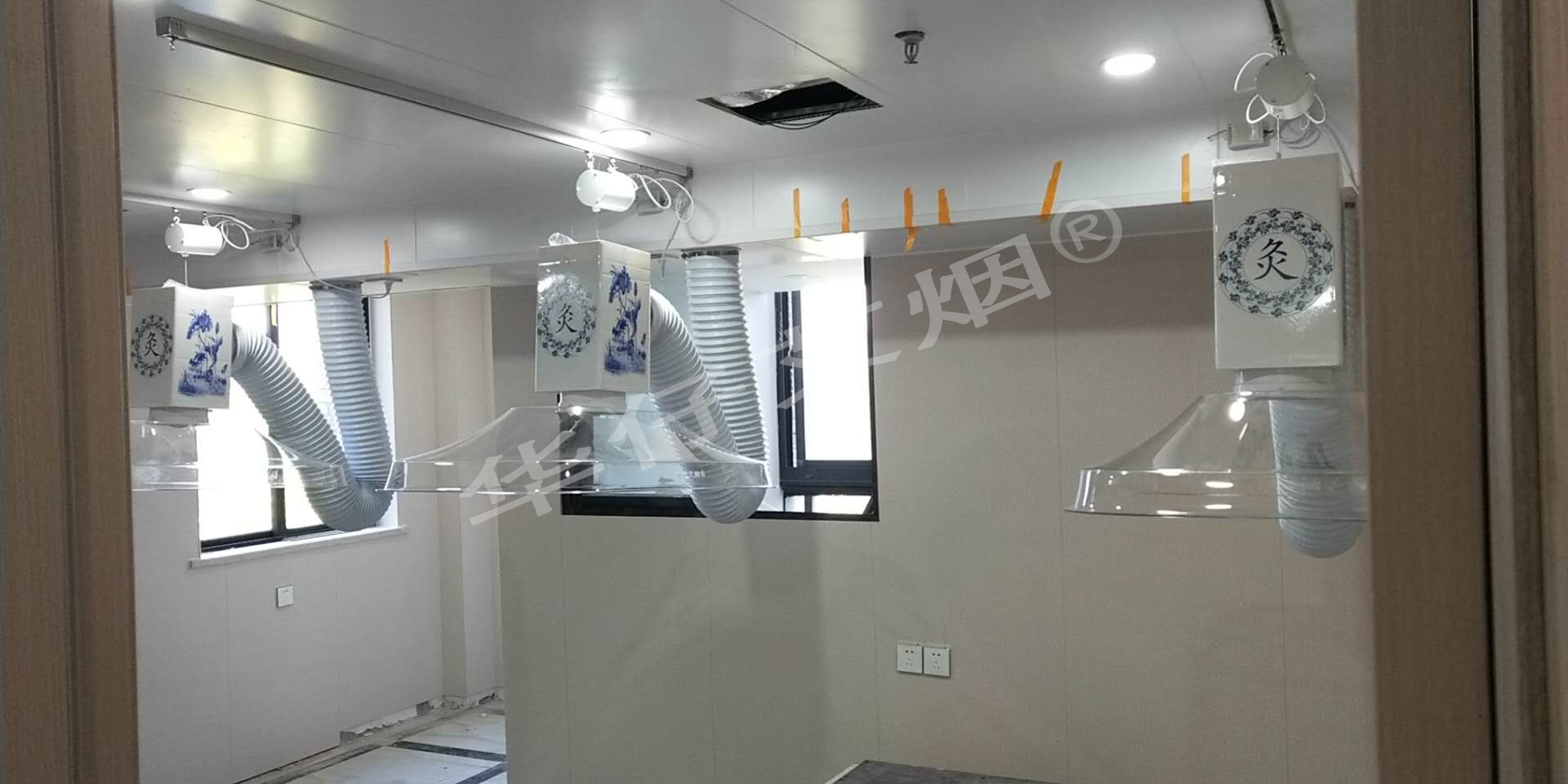 湖州門診樓（華仔）艾灸排煙系統安裝完工